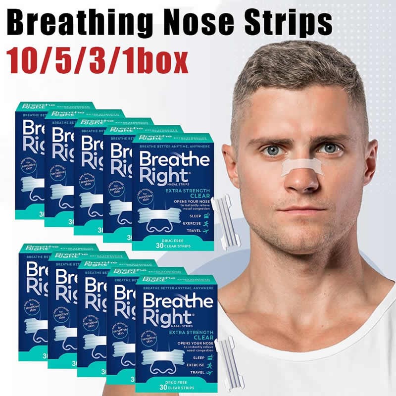 Smooth Extra Strength Sport Nasal Strips Breathable Anti-Snoring Non-Invasive Sleep Aid Adults Children