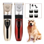 360 Degree Rotation Professional USB Rechargeable Dog Hair Clippers Silent 4-in-1 Electric Pet Grooming Tool Trimmer