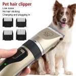 360 Degree Rotation Professional USB Rechargeable Dog Hair Clippers Silent 4-in-1 Electric Pet Grooming Tool Trimmer