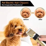 360 Degree Rotation Professional USB Rechargeable Dog Hair Clippers Silent 4-in-1 Electric Pet Grooming Tool Trimmer