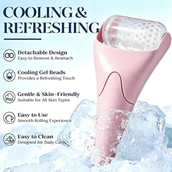 Travel Size Ice Roller Face Gua Sha Facial Tool Set Tools Puffiness Redness Reducing Skin Care Routine Self
