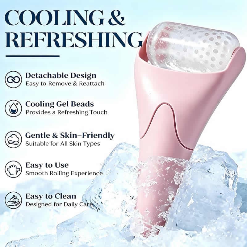 Travel Size Ice Roller Face Gua Sha Facial Tool Set Tools Puffiness Redness Reducing Skin Care Routine Self