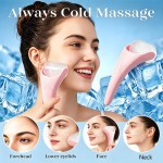 Travel Size Ice Roller Face Gua Sha Facial Tool Set Tools Puffiness Redness Reducing Skin Care Routine Self