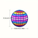 Pocket-sized 360° Rotating Hover Flying Ball Kids Hand-Control Color LED Cosmic Globe Indoor Outdoor Play Toy
