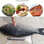 Lightweight Stainless Steel Fish Scale Scraper Household Quick Removal Tool Manual Remover Kitchen Non-Slip Brush