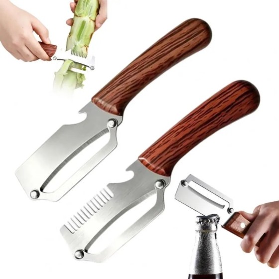 Non-stick Steel Peeler Handle Peeling Slicing Fruits Vegetables Durable Smooth Operation Knife