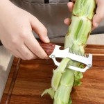 Non-stick Steel Peeler Handle Peeling Slicing Fruits Vegetables Durable Smooth Operation Knife
