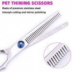 Nickel Free Pet Grooming Scissors Round Head Professional Stainless Steel Dog Hair Durable Shears Animal Cutting Portable Set