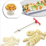 Ergonomic Handle Potato Spiral Cutter Manual Roller French Fry Making Twist Shredder Grater Kitchen Gadget Cooking Tools Vegetable Slicer