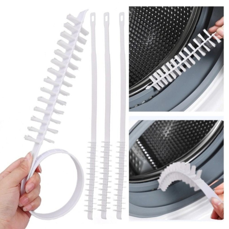 Plug And Play Universal Rolling Washing Machine Brush Long Handle 360° Rotation Inner Barrel Crevice Brushes Decontamination Cleaner