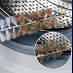 Plug And Play Universal Rolling Washing Machine Brush Long Handle 360° Rotation Inner Barrel Crevice Brushes Decontamination Cleaner