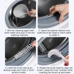 Plug And Play Universal Rolling Washing Machine Brush Long Handle 360° Rotation Inner Barrel Crevice Brushes Decontamination Cleaner