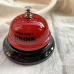 Easy To Clean Novel Beverage Call Bell Desktop Service Durable Iron Clear Ringing Sound Suitable Parties Weddings