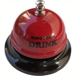Easy To Clean Novel Beverage Call Bell Desktop Service Durable Iron Clear Ringing Sound Suitable Parties Weddings
