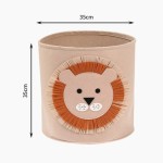 Moisture-proof Adorable Cartoon Animal Felt Storage Bin Kids Toy Organizer Large Capacity Laundry Basket Room Cloth Organizing Baskets