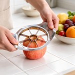 Heat Resistant Stainless Steel Apple Slicer Upgraded 8-Blade Sharp Fruit Cutter Comfort Handle Kitchen Gadget Vegetable Tools