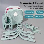 Durable Portable Hanger Set Foldable Clothes Hangers Travel Drying Rack Ideal Business Trips Outdoor Home Use