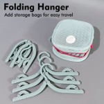Durable Portable Hanger Set Foldable Clothes Hangers Travel Drying Rack Ideal Business Trips Outdoor Home Use