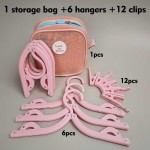 Durable Portable Hanger Set Foldable Clothes Hangers Travel Drying Rack Ideal Business Trips Outdoor Home Use