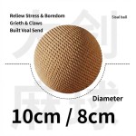 Portable Sisal Cat Toy Ball Large Not Easy Lose Self-Playing Chew Resistant Scratch Interactive Exercise Fun Pet Supply