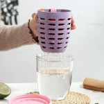 Food Grade Fruit Cup Lid Fork Spoon Bento Salad Container Draining Basket Portable Lunch Box Work Travel