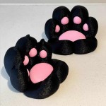 Tangle-free Cute Cat Paw 3D Printed Phone Stand Desktop Stress Relief Holder All Smartphones Tablet Stable Anti Slip Desk Decor