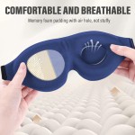Breathable 3D Total Blackout Light Sleeping Eye Mask Soft Breathable Padded Relieve Fatigue Masker Blindfold Aid Eyepatch