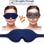 Breathable 3D Total Blackout Light Sleeping Eye Mask Soft Breathable Padded Relieve Fatigue Masker Blindfold Aid Eyepatch
