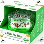 Portable Holes Fly Traps Box Outdoor Indoor Reusable Garden Flies Catchers Killers Mosquito Cockroaches Kitchen Pest Control
