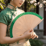 Adjustable Classic Plain Design Spanish Folding Fan Traditional Multipurpose Decorative 23cm Portable Handmade Summer Cooling