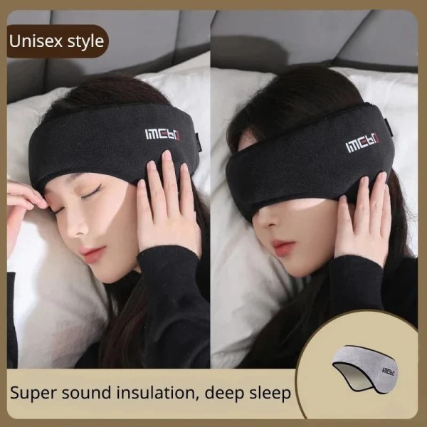 Dermatologist Tested Sleep Mask Blackout Ear Muffs Relaxing Earmuff Earphone Set Sleeping Blindfold Anti-noise