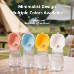 Bite-resistant Portable Dog Water Bottle Leak-Proof Pet Drinking Built-in Bowl Ideal Walking Hiking Travel