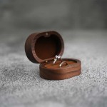 Gift Ready Ring Bearer Box Solid Wood Wedding Ceremony Holder Engraved Name Date Rustic Gift Boy