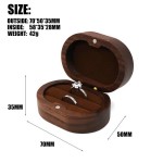 Gift Ready Ring Bearer Box Solid Wood Wedding Ceremony Holder Engraved Name Date Rustic Gift Boy
