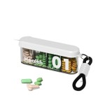 Sleek Portable Pill Dispenser Medicine Storage Box Mini Organizer Three Times Day