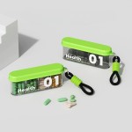 Sleek Portable Pill Dispenser Medicine Storage Box Mini Organizer Three Times Day