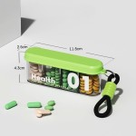 Sleek Portable Pill Dispenser Medicine Storage Box Mini Organizer Three Times Day