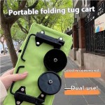 Sleek Foldable Shopping Bag Wheels Grocery Cart Tug Portable Large-capacity Men Women Household Supermarket