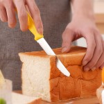 Heat Resistant Stainless Steel Serrated Steak knife Round Tip Fruit Vegetable Paring Kitchen Baking Toast Bread Knives