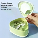 Modern Design Retainer Case Mouthguard Organizer Box Dental Appliance Supplies Denture Fake Teeth Mouth Guard Container Storage