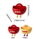 Space-saving Pieces Plastic Yuanbao Magnetic Storage Box Wall Mounted Punch-free Refrigerator Decorative Cute Pen Holder
