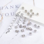 Gift Ready 28pcs set Decoration Alloy Hair Ring Clips Golden Curve Dirty Braid Buckles Silver Snake Dreadlocks Beads Daily