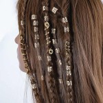 Gift Ready 28pcs set Decoration Alloy Hair Ring Clips Golden Curve Dirty Braid Buckles Silver Snake Dreadlocks Beads Daily