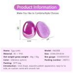 Professional Mini Detangling Hair Brush Egg Round Shape Scalp Massage Hairbrush Tangled Comb Salon Hairdress Styling Travel