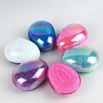 Professional Mini Detangling Hair Brush Egg Round Shape Scalp Massage Hairbrush Tangled Comb Salon Hairdress Styling Travel