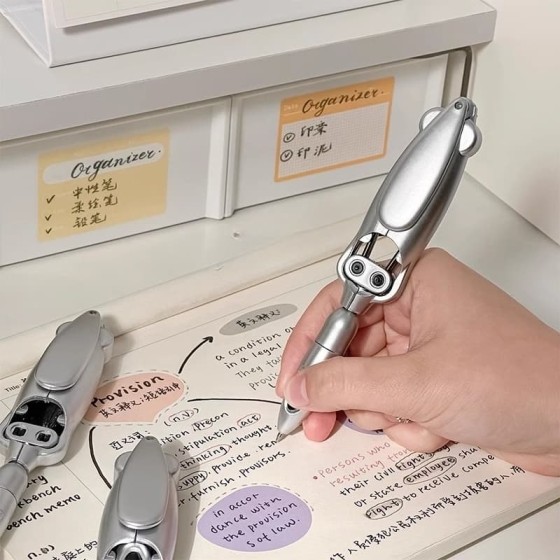 Soft Novelty Squid Shaped Transforming Pen Home Cute Ballpoint Pens 0.5mm Black Ink Decompression Stationery School
