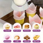 Easy To Clean 900ml Batter Dispenser Squeeze Handle Kitchen Gadget Cupcakes Waffles Pancakes Bakes Easy Fill Dispensing Bottle