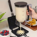 Easy To Clean 900ml Batter Dispenser Squeeze Handle Kitchen Gadget Cupcakes Waffles Pancakes Bakes Easy Fill Dispensing Bottle