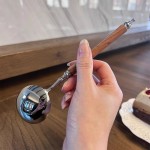 Durable Stainless Steel Spoon Long Handle Tableware Thicken Stirring Ice Retro Meal Serving Soup Dessert Dinner