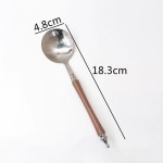 Durable Stainless Steel Spoon Long Handle Tableware Thicken Stirring Ice Retro Meal Serving Soup Dessert Dinner